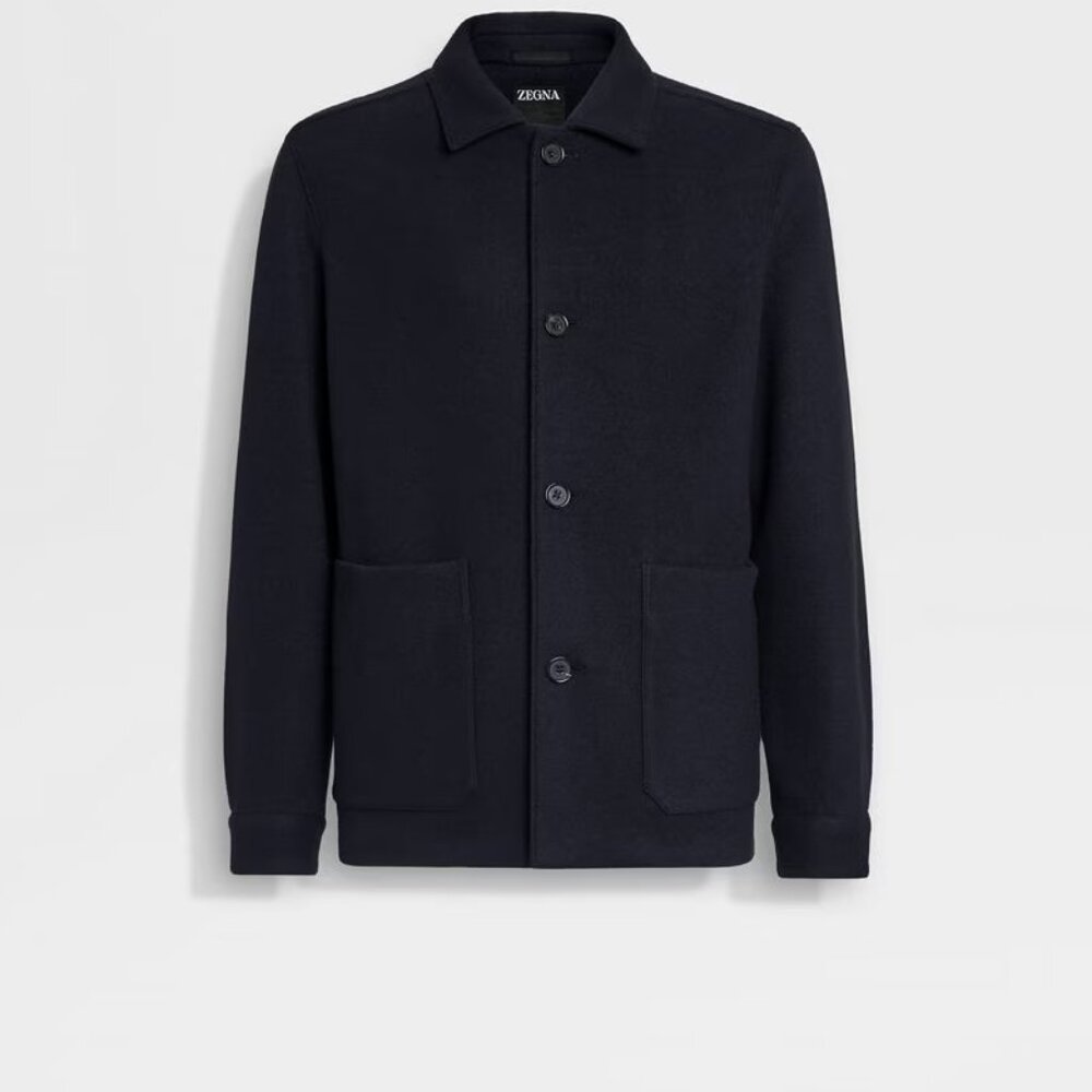 ZEGNA Jerseywear Wool and Cashmere Alpe Chore Jacket NWT Size 46